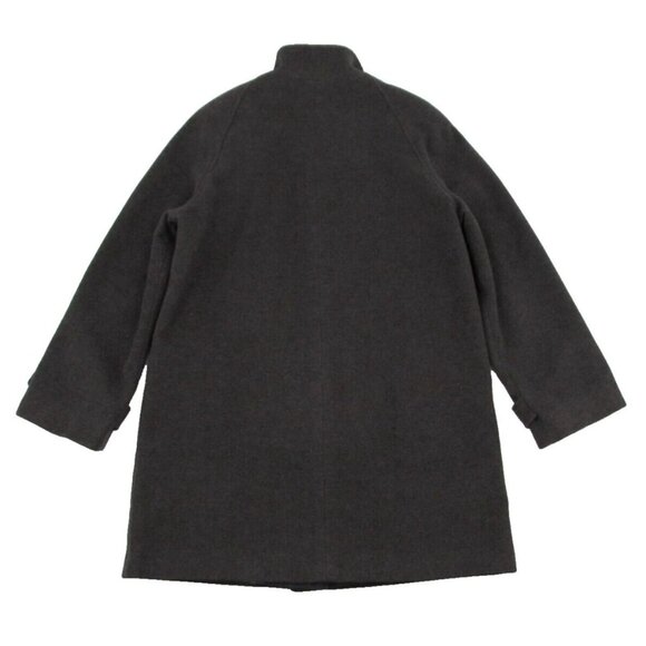 Vintage Jones New York Overcoat Womens Sz 12 Charcoal Gray Wool Lined Button Up - Picture 15 of 16